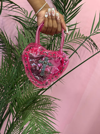 Mini Cross Heart Jelly Bag (Multiple Colors)